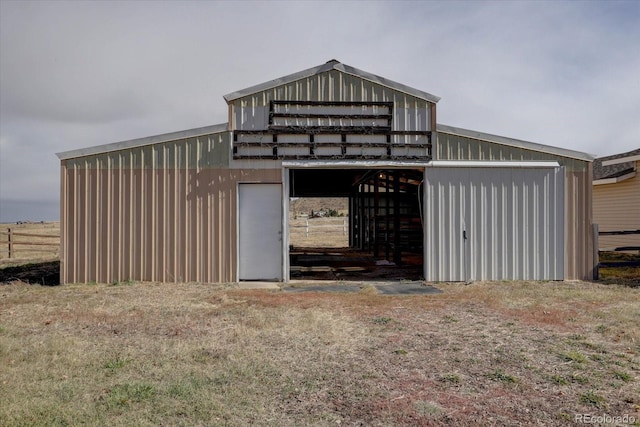 view of outdoor structure