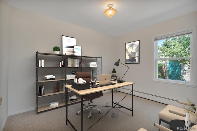 4480 S Pennsylvania St, Englewood, CO 80113 - carpeted office with baseboard heating and baseboards