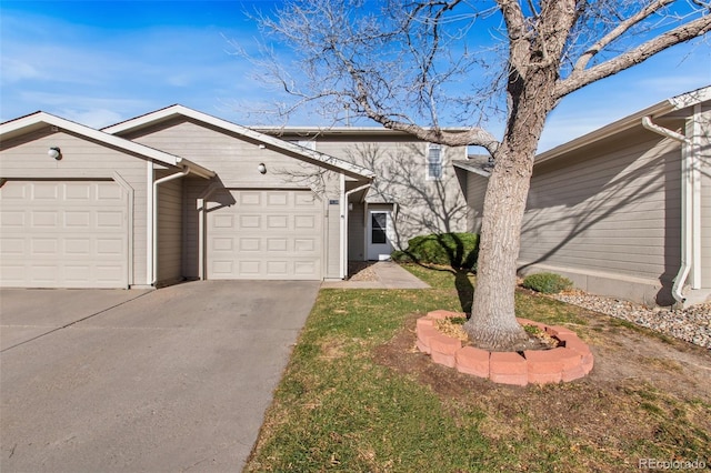 ranch-style home with a garage