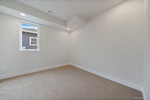 1423 Xavier St, Denver, CO 80204 - empty room with baseboards, carpet floors, and recessed lighting