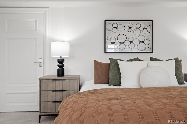 bedroom featuring carpet floors