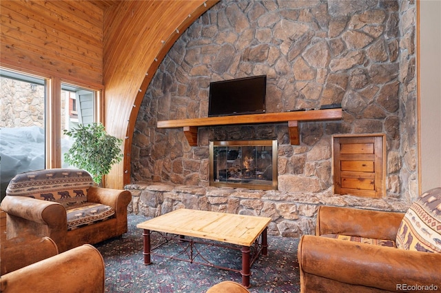 490 Kings Crossing Rd Unit 514, Winter Park, CO 80482 - living room with a fireplace