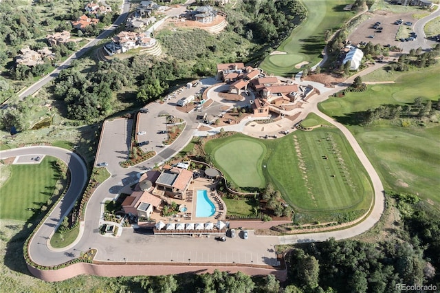 8033 Galileo Way, Littleton, CO 80125 - aerial view of property and surrounding area featuring a pool