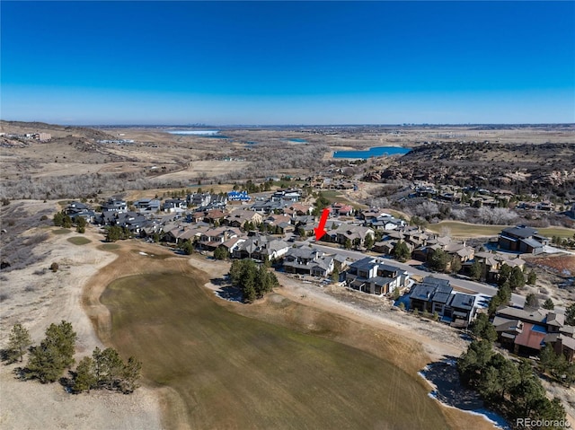 8033 Galileo Way, Littleton, CO 80125 - aerial view of property's location with nearby suburban area and a golf club