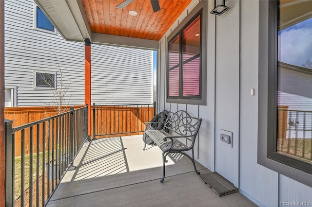 804 Spyglass Cir, Louisville, CO 80027 - balcony with ceiling fan