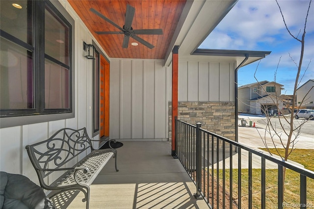 804 Spyglass Cir, Louisville, CO 80027 - balcony featuring a porch and ceiling fan