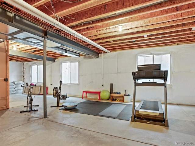 view of exercise room