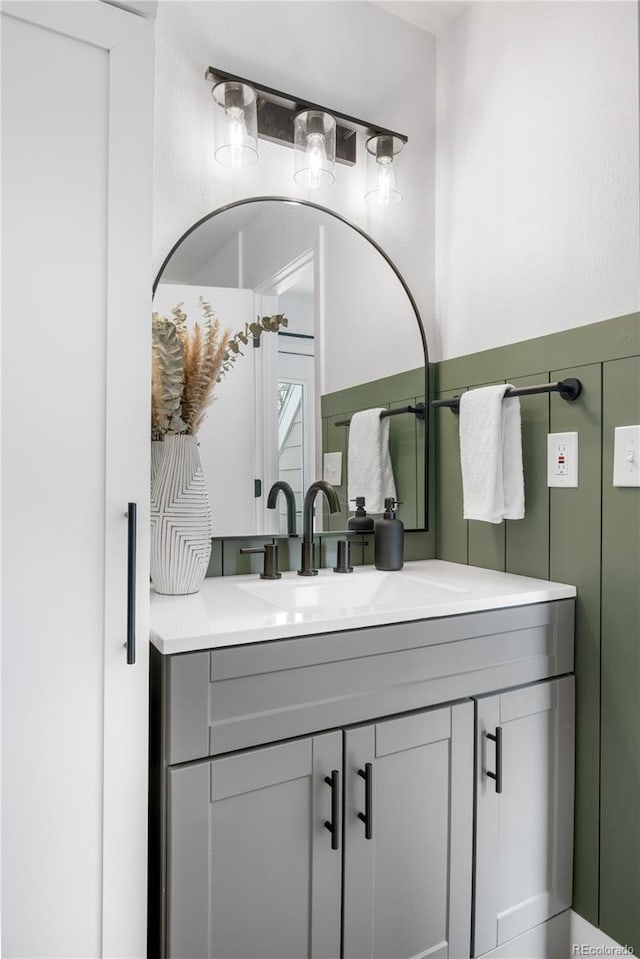 bathroom featuring vanity