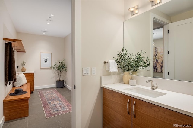 bathroom with vanity