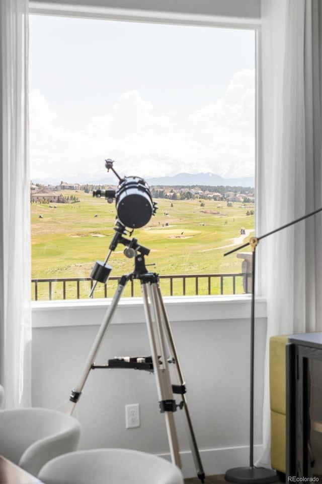 19887 Kershaw Ct, Monument, CO 80132 - detailed view of a mountainous background and a golf club
