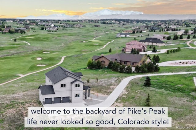 19887 Kershaw Ct, Monument, CO 80132 - aerial view of a mountainous background