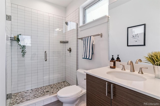 1216 Perry St, Denver, CO 80204 - bathroom featuring vanity and a shower stall