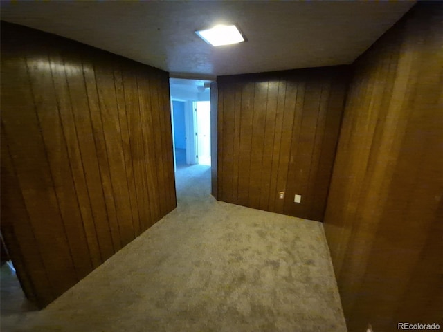 588 Empire St, Aurora, CO 80010 - finished below grade area featuring wood walls and carpet flooring