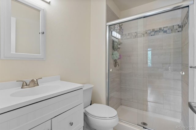 6856 S Broadway, Centennial, CO 80122 - full bath with a stall shower, vanity, and toilet