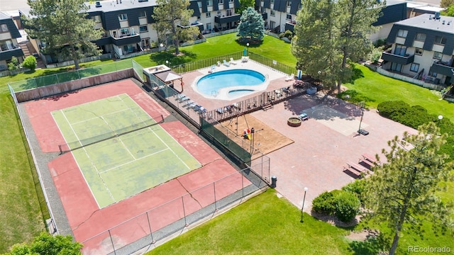 6856 S Broadway, Centennial, CO 80122 - drone / aerial view of a pool