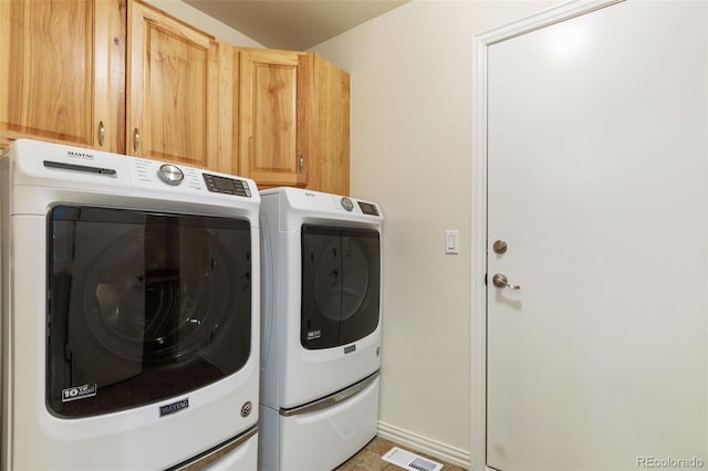 4143 Eagle Ridge Way, Castle Rock, CO 80104 - washroom with washing machine and dryer and cabinet space