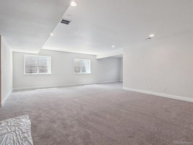 4741 Twelve Oaks Way, Castle Rock, CO 80104 - spare room featuring carpet floors, baseboards, and recessed lighting