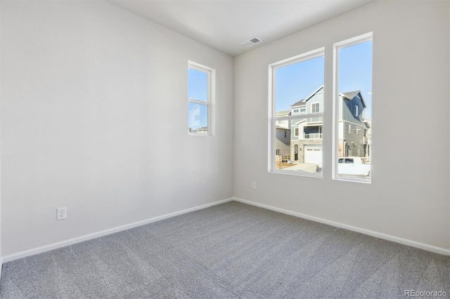 spare room with carpet floors