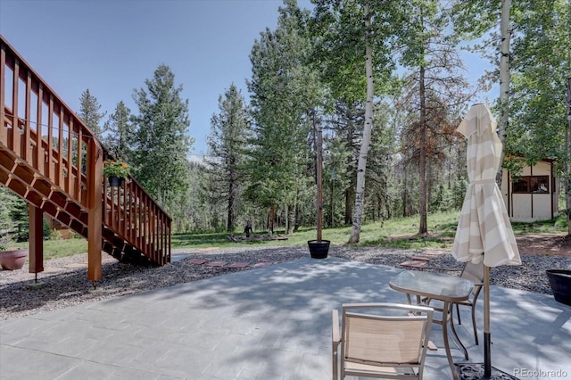 10438 Sunlight Ln, Conifer, CO 80433 - view of patio / terrace
