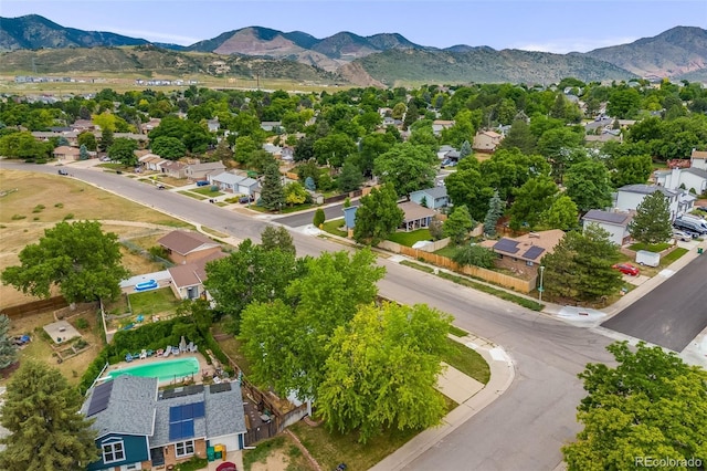4511 S Braun Ct, Morrison, CO 80465 - aerial perspective of suburban area with mountains