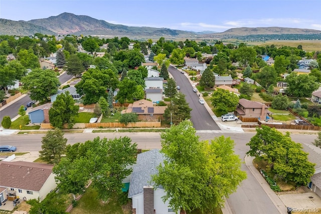 4511 S Braun Ct, Morrison, CO 80465 - aerial perspective of suburban area with a mountain backdrop