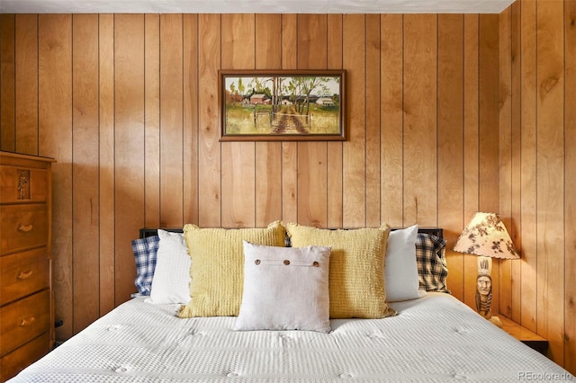 29 Deerfield Ln, Florissant, CO 80816 - bedroom featuring wood walls