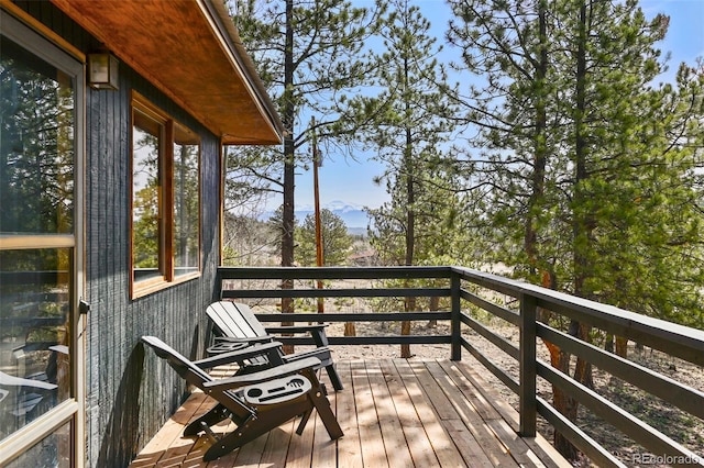 29 Deerfield Ln, Florissant, CO 80816 - view of wooden deck