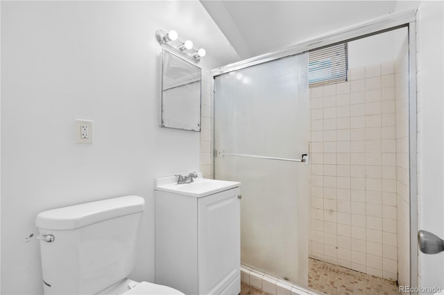 1235 S Benton St, Lakewood, CO 80232 - bathroom featuring a stall shower and vanity