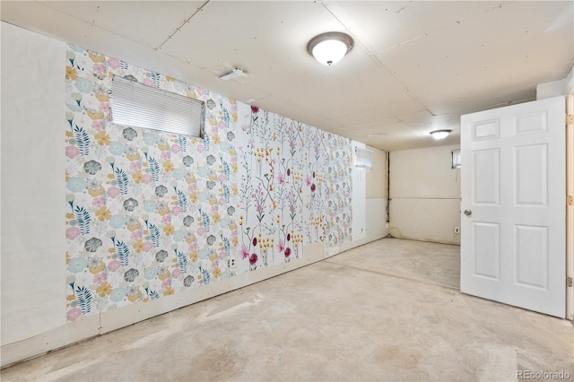 1235 S Benton St, Lakewood, CO 80232 - finished below grade area featuring wallpapered walls