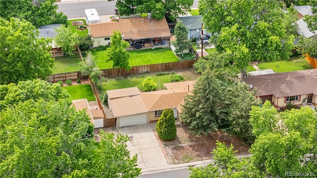 1235 S Benton St, Lakewood, CO 80232 - aerial perspective of suburban area
