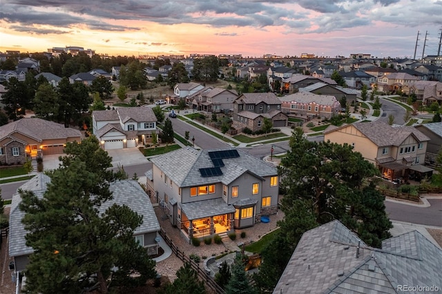 6728 S Catawba Way, Aurora, CO 80016 - aerial view at dusk of a residential view