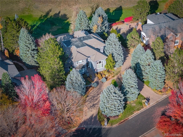 birds eye view of property