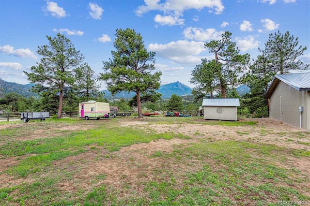 640 Pinewood Ln, Estes Park, CO 80517 - view of yard featuring a mountain view
