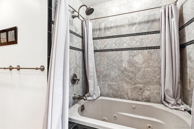 640 Pinewood Ln, Estes Park, CO 80517 - bathroom with a combined bath / shower with jetted tub
