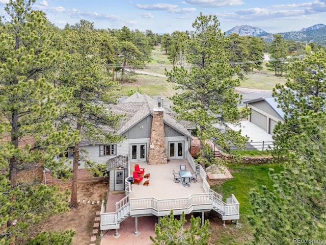 640 Pinewood Ln, Estes Park, CO 80517 - view from above of property featuring a mountainous background