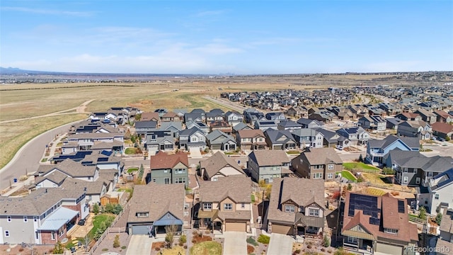 drone / aerial view with a residential view