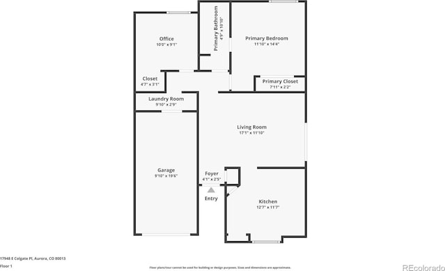 17948 E Colgate Pl, Aurora, CO 80013 - view of home floor plan