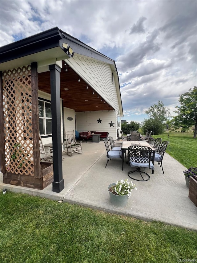 825 Cherokee St, Strasburg, CO 80136 - view of patio