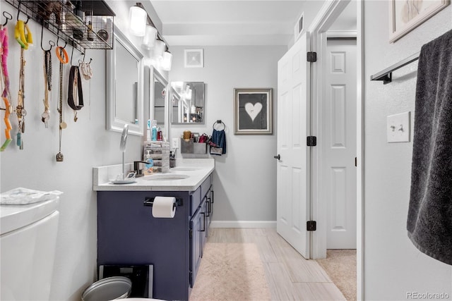 bathroom with vanity