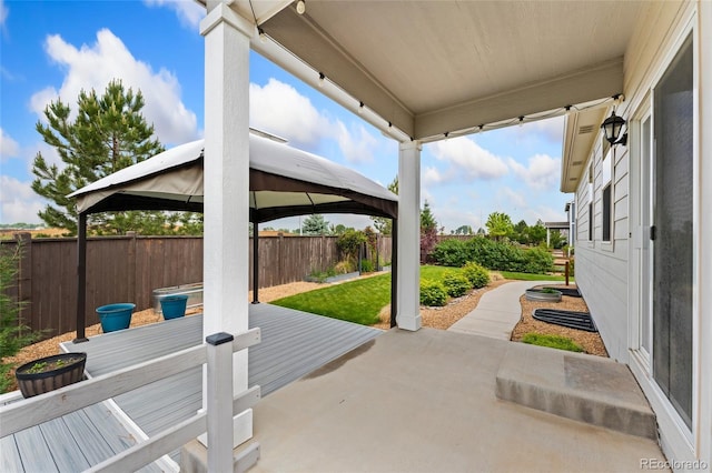 15525 Quince Cir, Thornton, CO 80602 - view of patio featuring a gazebo