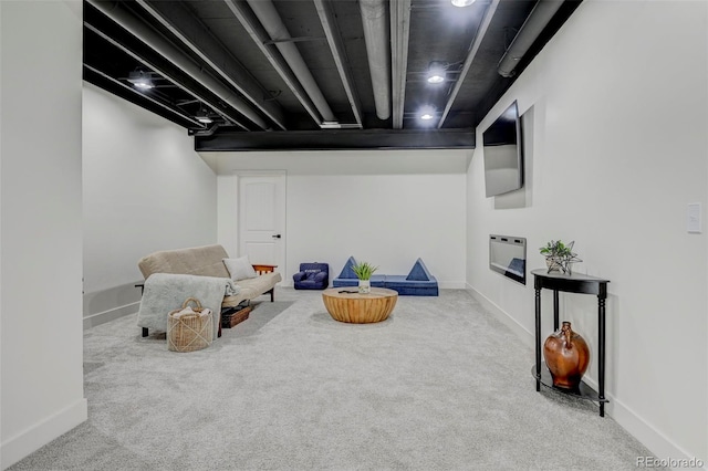10499 Rolling Peaks Dr, Peyton, CO 80831 - living area featuring carpet and baseboards