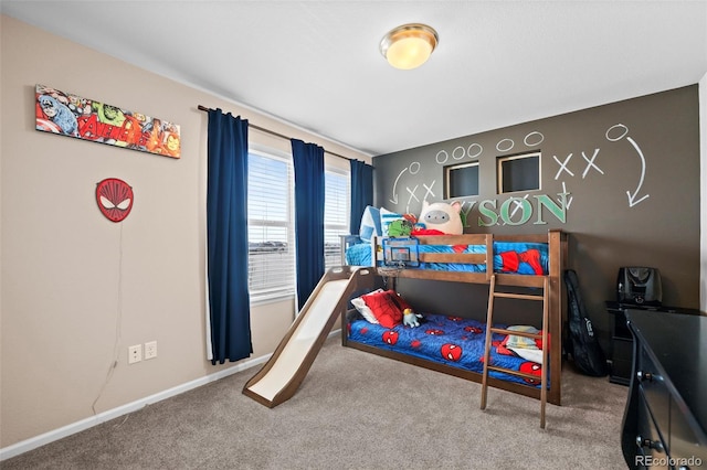 bedroom featuring carpet floors