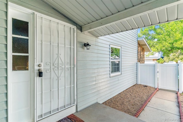 view of property entrance