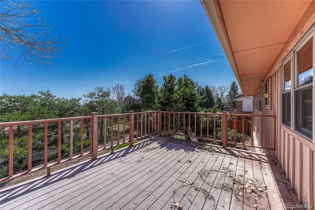 view of deck