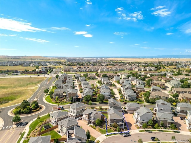 bird's eye view featuring a residential view