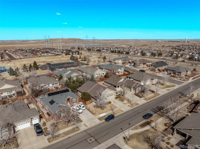 birds eye view of property featuring a residential view