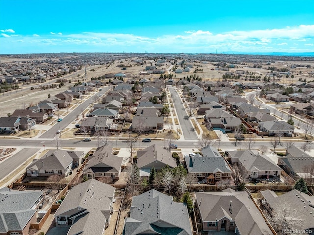 drone / aerial view featuring a residential view