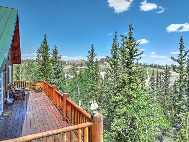 36 Gitche Goone Ln, Como, CO 80432 - view of wooden deck