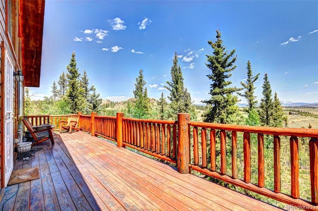 36 Gitche Goone Ln, Como, CO 80432 - view of wooden terrace