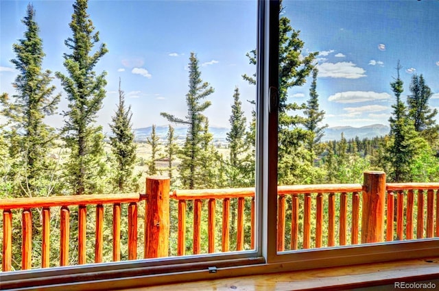 36 Gitche Goone Ln, Como, CO 80432 - wooden deck featuring a mountain view